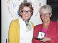 Lilian Webb presenting Margaret Finlay with the Gold Medal as winner of the Advanced Section, AV2015.