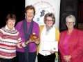 Rita Nolan, Bridie Maughan, Margaret Finlay & Lilian Webb receiving the Andorra Trophy on behalf of Celbridge Camera Club - winners of the Club Section, AV2015.