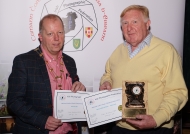 Dominic Reddin, President IPF, presenting Liam Haines with the Best Script Trophy & Honourable Mention Certificate in the Advanced Section, AV Nationals, 21st October, 2018.