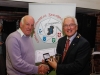 Diarmuid O'Donnchadha, winner of novice section and winner of best 1st time entrant award, pictured wtih IPF President John Cuddihy