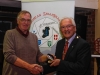 Raymond Hughes from Northern Ireland winner of bronze medal in International Competition with IPF President John Cuddihy