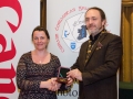 IPF President Michael O'Sullivan pictured presenting Brendan Walkin Memorial Award to Niamh Whitty