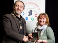 IPF President Michael O'Sullivan pictured presenting Bredan Walkin Memorial Award to Rosemary Sedgwick