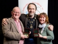 IPF President Michael O'Sullivan pictured with Mark and Rosemary Sedgwick and their honouarary awards for service to the IPF