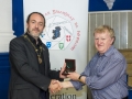 IPF President Michael O'Sullivan presenting Bob Morrison with Brendan Walkin Award for his service to Irish Photography