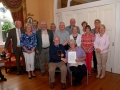 John Wilkinson, AIPF & Lilian Webb, AIPF with members of Enniscorthy Camera Club