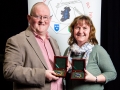 Mark and Rosemary Sedgwick pictured with their honouarary awards for service to the IPF