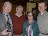 IPF President John Cuddihy with Denis Whelehan, Denis's wife Joan and Dundalk Photographic Society Chairman Ciaran deBhal