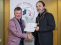 IPF President Michael O'Sullivan presenting third place colour panel to Dundalk Photographic Society.jpg