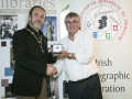 IPF President Michael O'Sullivan pictured presenting Judges' Medal to judge Nick Scott