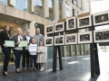 The Winners - Judy Boyle, Frank Condra, Deirdre Watson, Vadim Lee with Leon and Zara Lee pictured with Drogheda's monochrome panel