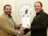 IPF President Michael O'Sullivan presenting David Keeley with his LIPF distinction