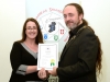 IPF President Michael O'Sullivan presenting Deirdre Flood with her LIPF distinction