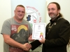 IPF President Michael O'Sullivan presenting Jason Town with his FIPF distinction
