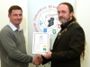 IPF President Michael O'Sullivan presenting Michal Poplawski with his LIPF distinction