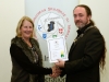 IPF President Michael O'Sullivan presenting Noreen Murphy with her LIPF distinction