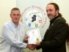IPF President Michael O'Sullivan presenting Sean Kitson with his LIPF distinction
