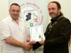 IPF President Michael O'Sullivan presenting Stephen Bassett with his LIPF distinction