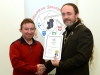 IPF President Michael O'Sullivan presenting Teddy Sugrue with his AIPF distinction