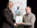 IPF President Michael O'Sullivan pictured presenting LIPF distinction to James Costello