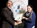 IPF President Michael O'Sullivan pictured presenting LIPF distinction to Michelle Hughes Walsh