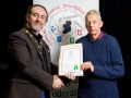 IPF President Michael O'Sullivan pictured presenting LIPF distinction to Paul Crockett