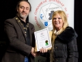 IPF President Michael O'Sullivan pictured presenting LIPF distinction to Shirley O'Neill