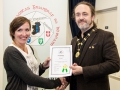 IPF President Michael O'Sullivan pictured presenting LIPF distinction to Iga Sasiela