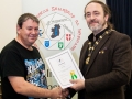 IPF President Michael O'Sullivan pictured presenting LIPF distinction to John Burke