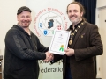 IPF President Michael O'Sullivan pictured presenting LIPF distinction to Ron Giesbers