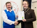 IPF President Michael O'Sullivan pictured presenting LIPF distinction to Sean Kenny