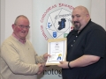 IPF Distinctions Chairman pictured presenting AIPF distinction to Niall Brownen