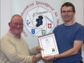 IPF Distinctions Chairman pictured presenting AIPF distinction to Niall Whelan