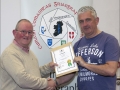 IPF Distinctions Chairman pictured presenting LIPF distinction to Ken Collins