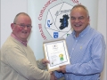 IPF Distinctions Chairman pictured presenting LIPF distinction to Ken Dobson