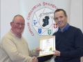 IPF Distinctions Chairman pictured presenting LIPF distinction to Michael Reen