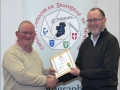 IPF Distinctions Chairman pictured presenting LIPF distinction to Richard Boyle