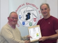 IPF Distinctions Chairman pictured presenting LIPF distinction to Ronald Kilkenny