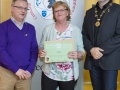 IPF President Michael O'Sullivan & IPF FIAP Liaison Officer Paul Stanley presenting AFIAP distinction to Ann Francis.jpg