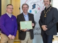 IPF President Michael O'Sullivan & IPF FIAP Liaison Officer Paul Stanley presenting AFIAP distinction to Charles O'Neill.jpg