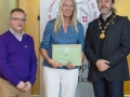 IPF President Michael O'Sullivan & IPF FIAP Liaison Officer Paul Stanley presenting AFIAP distinction to Deirdre Murphy.jpg