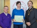 IPF President Michael O'Sullivan & IPF FIAP Liaison Officer Paul Stanley presenting AFIAP distinction to Eileen Sykes.jpg