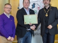 IPF President Michael O'Sullivan & IPF FIAP Liaison Officer Paul Stanley presenting AFIAP distinction to Joe Doyle.jpg