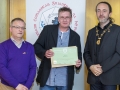 IPF President Michael O'Sullivan & IPF FIAP Liaison Officer Paul Stanley presenting EFIAP distinction to Paul Power.jpg