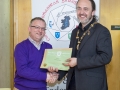 IPF President Michael O'Sullivan presenting EFIAP/bronze distinction to Paul Stanley