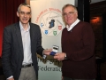 Richard Brown, chairman of the RPS International Jury presenting Raymond Hughes with his historical documentary medal