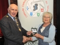 Sheamus O'Donoghue presenting Pearl Walsh with her Bronze medal in the Advanced Section