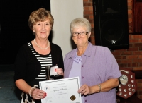 Maria O'Brien, 2nd Novice & winner of Best 1st time entrant, AV2014 with Lilian Webb, AIPF, Vice President, IPF. Maria O'Brien, 2nd Novice & winner of Best 1st time entrant, AV2014 with Lilian Webb, AIPF, Vice President, IPF.