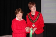 Rita Nolan, LIPF receiving a highly commended ribbon in the All Ireland competition NIPA AV 2017