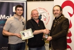 IPF President Michael O'Sullivan pictured with Michael Maher from competition sponsor Mahers Photographic and award winner Michael Linehan